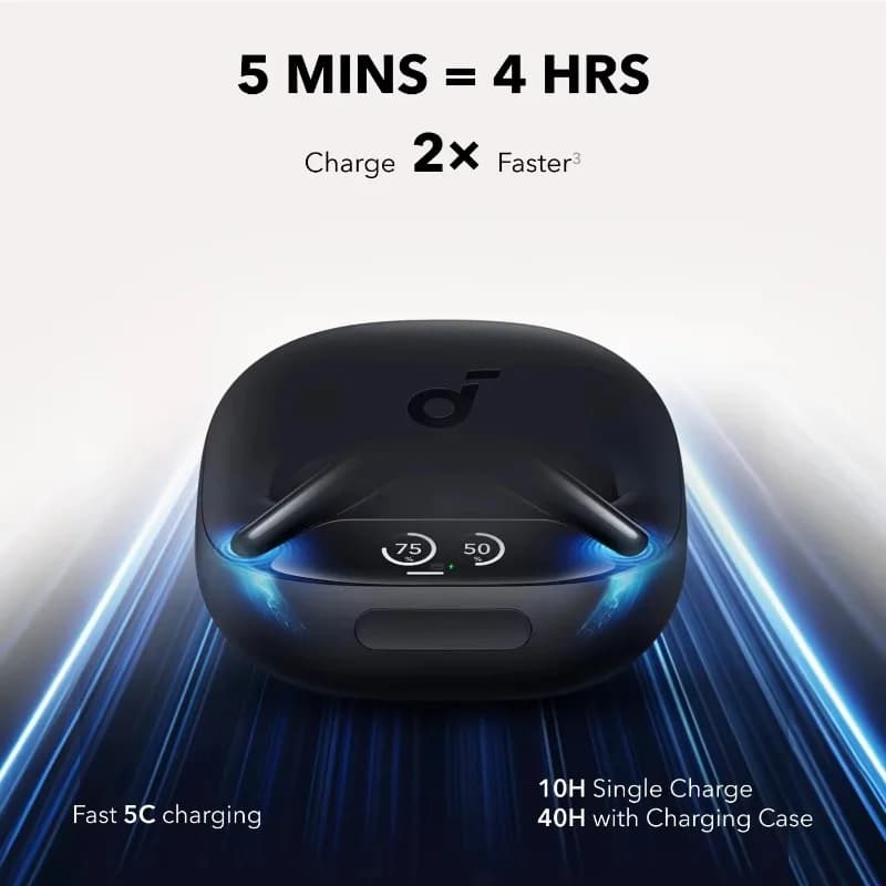 Anker Soundcore Nuovi Auricolari Wireless Bluetooth TWS Liberty 4 Pro con LDAC, Cancellazione del Rumore Hi-Res, Cuffie Sportive