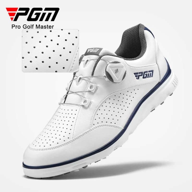 Scarpe da golf da uomo PGM con lacci, chiodi antiscivolo, sneakers traspiranti con fondo morbido XZ245
