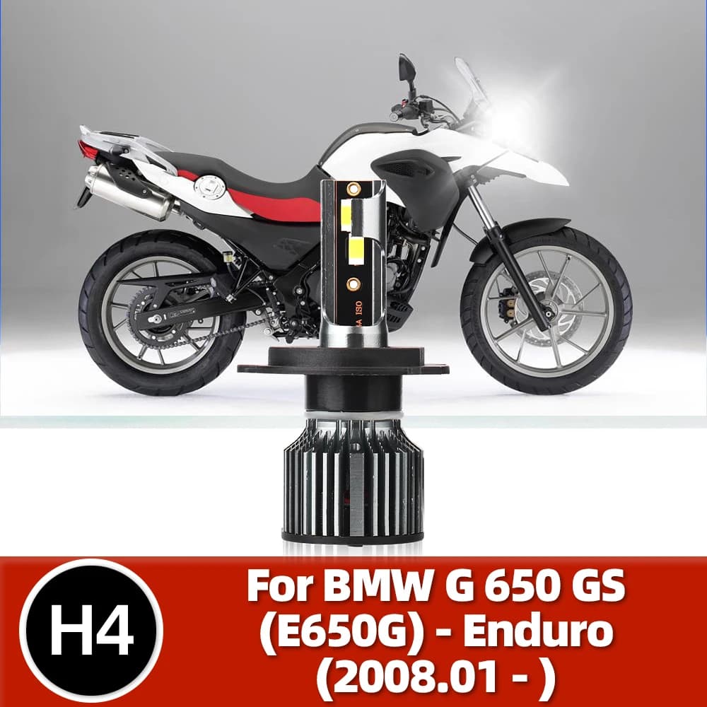 H4 LED faro moto 50W CSP 7500LM per BMW G650GS (E650G) 2008 2009 2010 2011 2012 2013 2014 2015 2016 2017 2018 a 2023