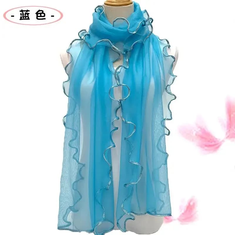 Sciarpe da donna da donna Scialle Avvolge la testa Fascia da collo Fazzoletto da collo Sciarpa Hijab Protezione solare estiva Aria condizionata Scialle Copricapo Turbante