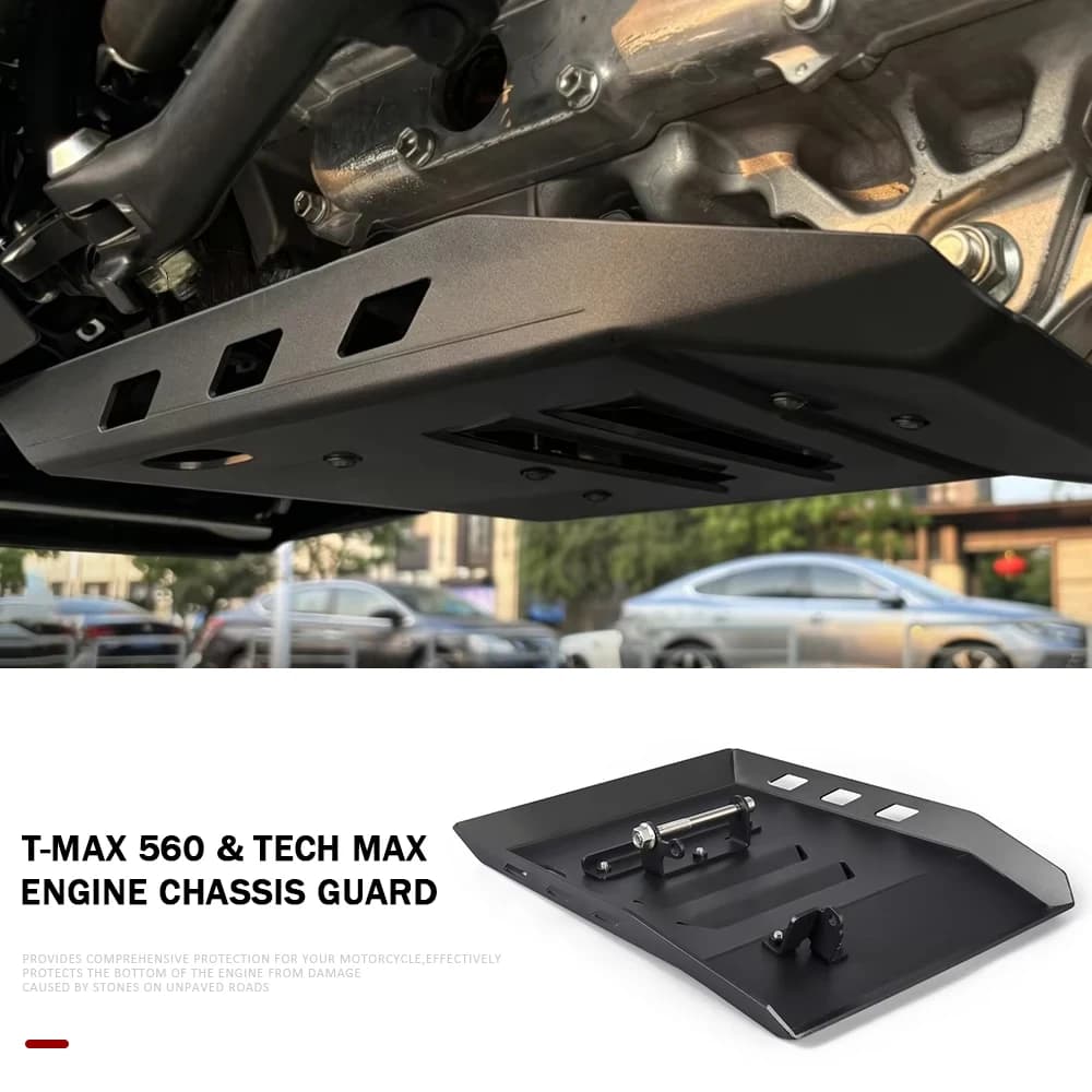 TMAX560 2025 2026 New Motorcycle Accessories Skid Plate Bash Frame Guard Protection Cover For Yamaha T-Max 560 Tech Max T-MAX560