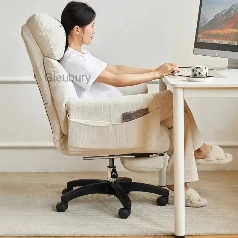 Sedia da computer per ragazze, elegante, comoda, carina, girevole, da gaming, reclinabile, Playseat, Sillas Para Escritorio, mobili