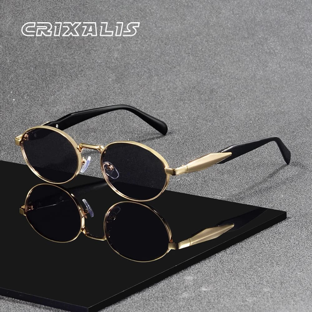 CRIXALIS Classic Retro Sunglasses For Men Driving Party Climbing Outdoor Metal Hinge Design A Good Choice For Gifting UV400