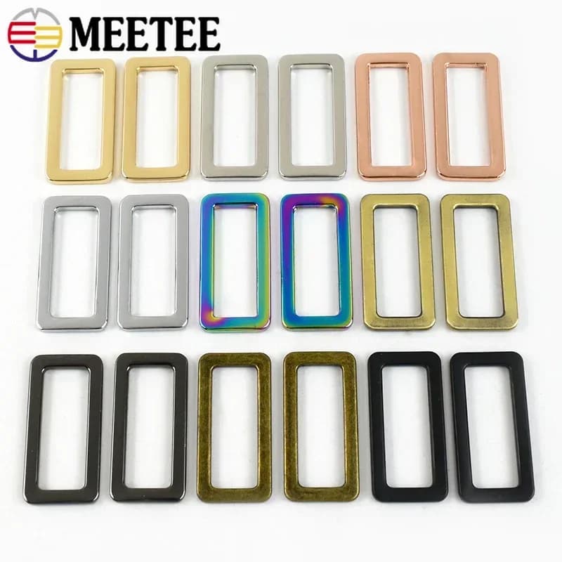 5-30 pezzi 32mm fibbie in metallo per tracolla borsa anelli quadrati D fibbia cintura tessitura scarpe chiusura collare per cani gancio anello artigianale in pelle fai da te