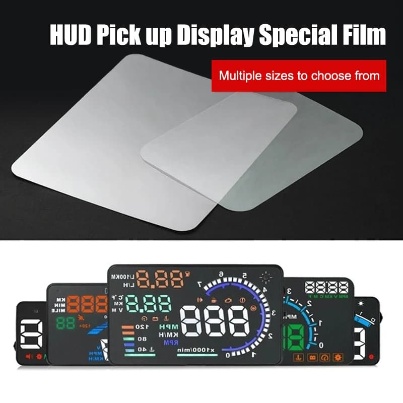 Pellicola riflettente HUD per auto per pellicole per display Hud Head Up Parabrezza Schermo per proiettore Adesivo per display trasparente Accessori per auto