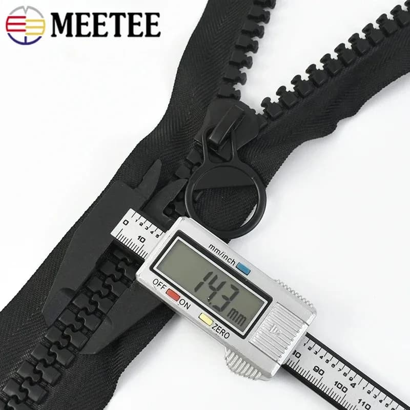 20 # Cerniere in resina extra large da 60-800 cm, cerniere a metraggio per cucito, decorazioni per giacche, cerniere lunghe oversize per tasche, kit di riparazione istantanea per tende