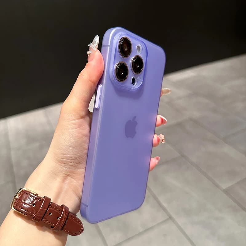 0.3mm Ultra Thin Matte Silicone Soft Silicone Case for iPhone 16 15 14 13 12 11 Pro Max Plus Mini Luxury Candy Clear Cover