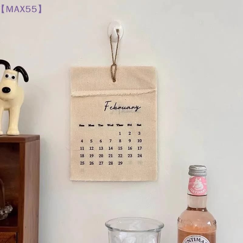 2026 Canvas Hook-Style Fabric Calendar Wall Calendar, High-Value Retro Style, Instagram-Worthy Wall Calendar Decoration【MAX-55】