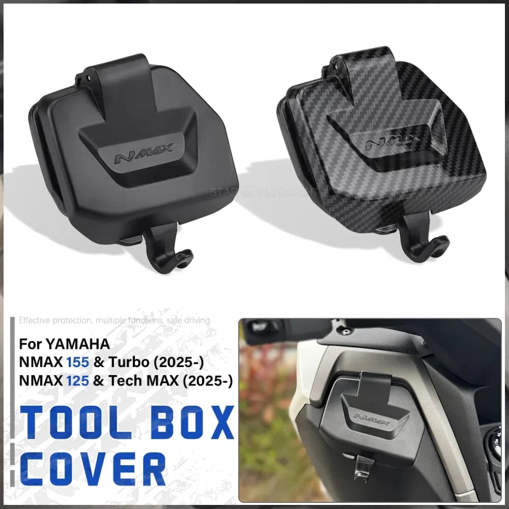 Fit For Yamaha NMAX V3 155 125 NMAX125 NMAX155 2025 Motorcycle Tool Box Storage Cover Side Pocket Waterproof Cover With Hook