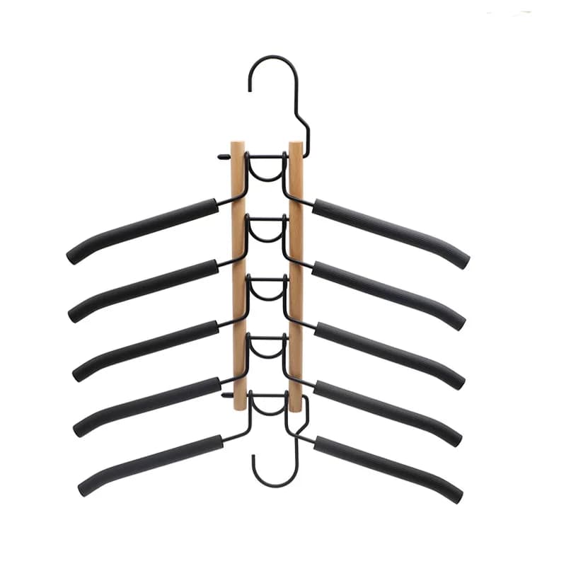 No sign of storage for wardrobe 5-layer clothes hanger Multi-functional detachable clothes hook for space saving clothes