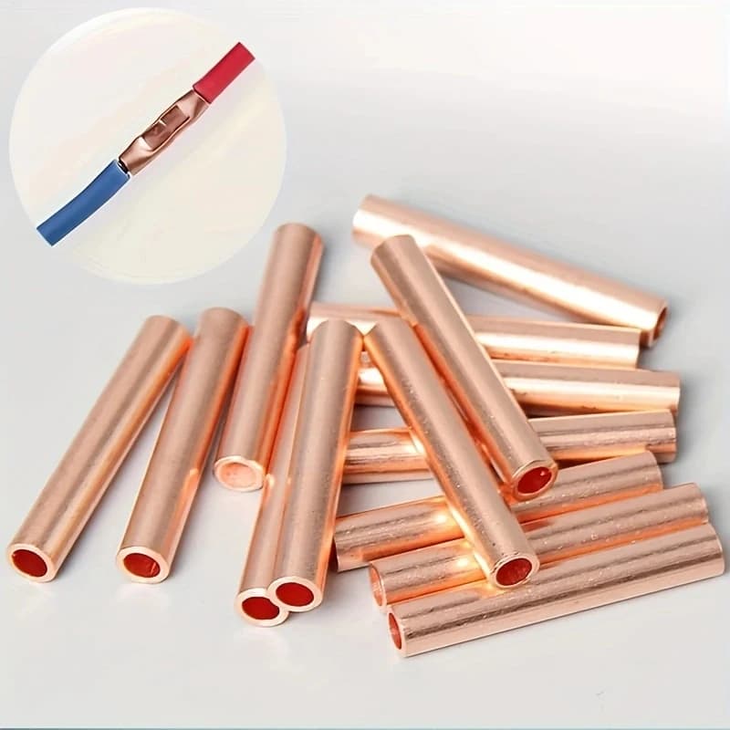 100 Piece Copper Ring Terminal Cables Nude Cable Battery Terminals Welded Connectors