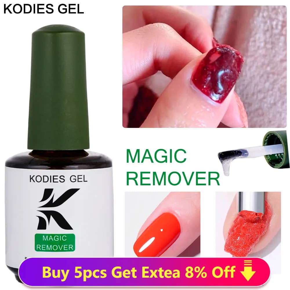 KODIES GEL Magic Remover Gel Smalto per unghie 15ML Strong Burst Semi Permanente Gel Remover Detergente Liquido Manicure Unghie Strumenti di arte