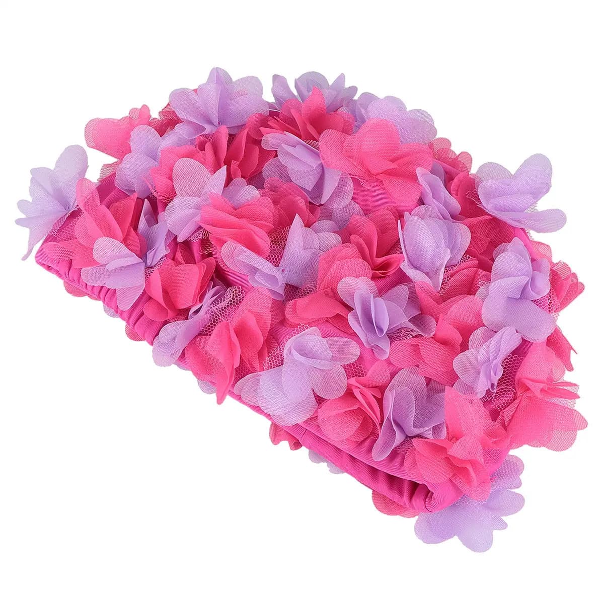 1 Piece Floral Swimming Headphones for Women, Comfortable and Lightweight, 3D Design, Swimming, Beach, Pool, Summer Accessories, Pink Purple