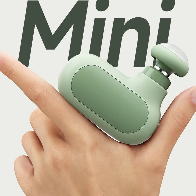 Pocket Mini Fascia Gun Jade Massage Head Ultra Quiet 4 Gear Portable Relaxation Gun Office