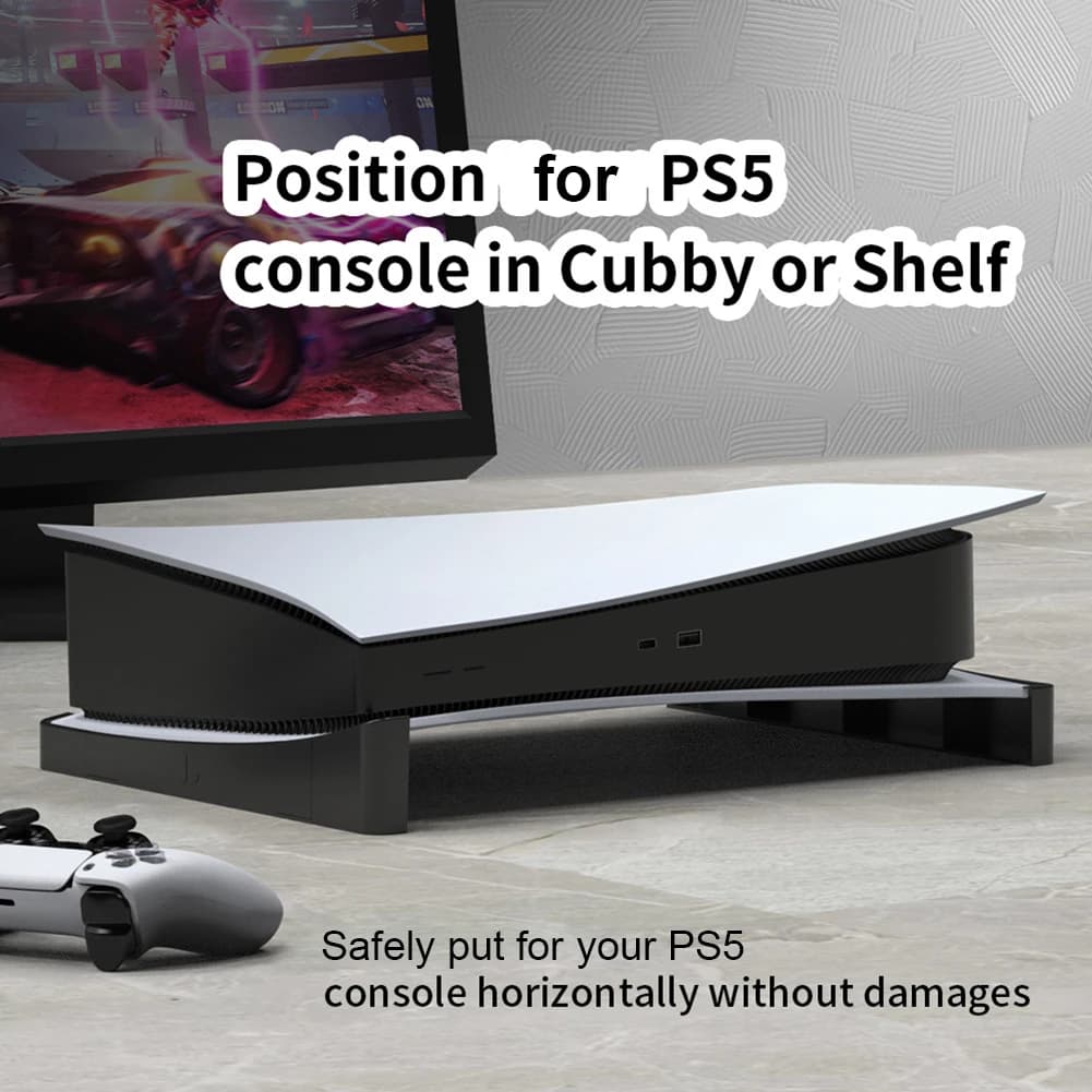 2pcs/Set Horizontal Game Discs Storage Display Stand Dock Mount Holder for PS 5