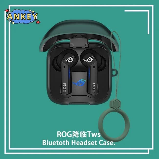 For ROG TWS Speednova Earphone Case Protective Cover Ring Bluetooth Wireless Soft Silicone Antiqued Drawing