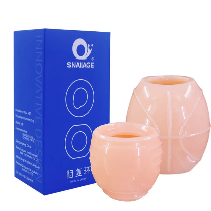 Male Scrotum Restraint Penis Ring Squeeze Ring Chastity Cage for Men Ball Stretcher Enhancer Time Delay Toys for Man Sex Toys