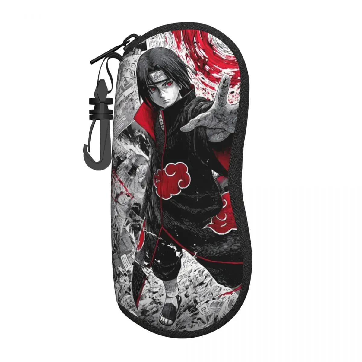 Custodia Morbida Personalizzata per Occhiali da Sole U-Uchihaes I-Itachies Cartoon, Scatola Protettiva per Occhiali da Sole Aquila per Uomo e Donna