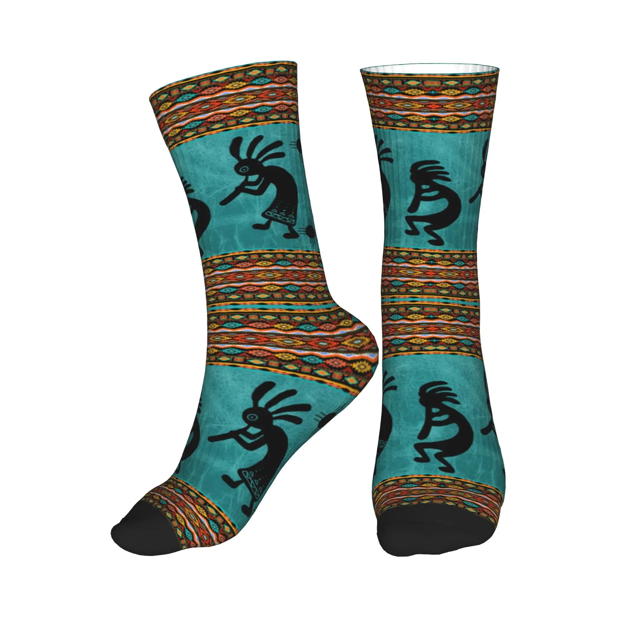 Calzini Kokopelli dei nativi americani del sud-ovest, calzini da uomo e da donna, caldi e divertenti, calzini alla moda