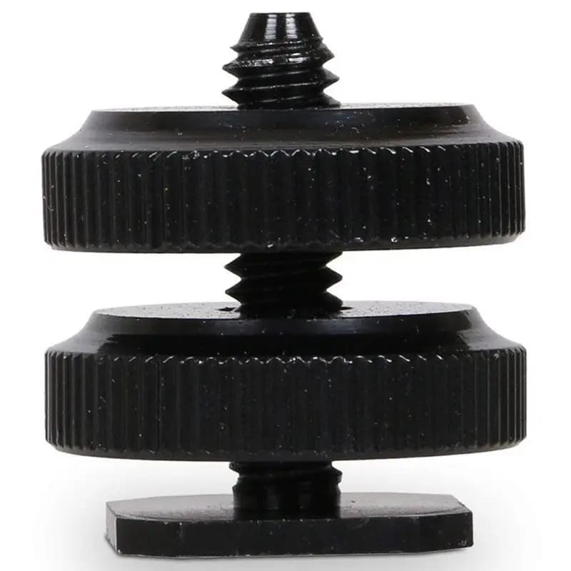 Supporto per fotocamera con attacco a slitta per fotocamera e adattatore per vite da treppiede da 1/4 di pollice-20, attacco flash per rig per fotocamera DSLR (confezione da 4)