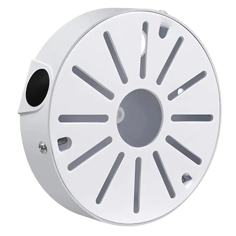 【Y19A】Base di Montaggio per Telecamera di Sicurezza CCTV, Supporto per Cavo di Alimentazione, Scatola di Stoccaggio Rotonda da Soffitto, Nuovo