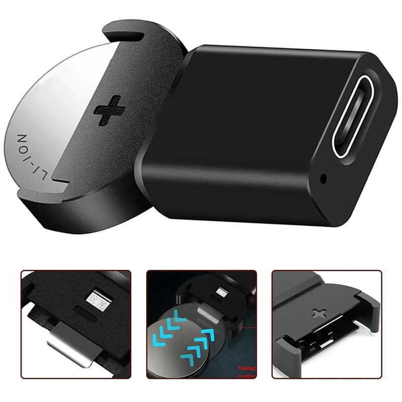 New USB Type C Plug Lithium 2032 Battery Adapter For LIR2032 LIR2025 ML2032 ML2025 CR2032 Coin Button Cell Battery Fast Charger