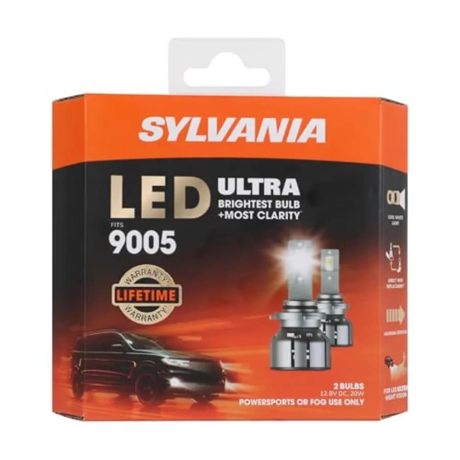 9005 LED Ultra - Luci fendinebbia per auto e camion - Lampadine per fari per veicoli fuoristrada - Luce LED bianca fredda 6000k - Maxim