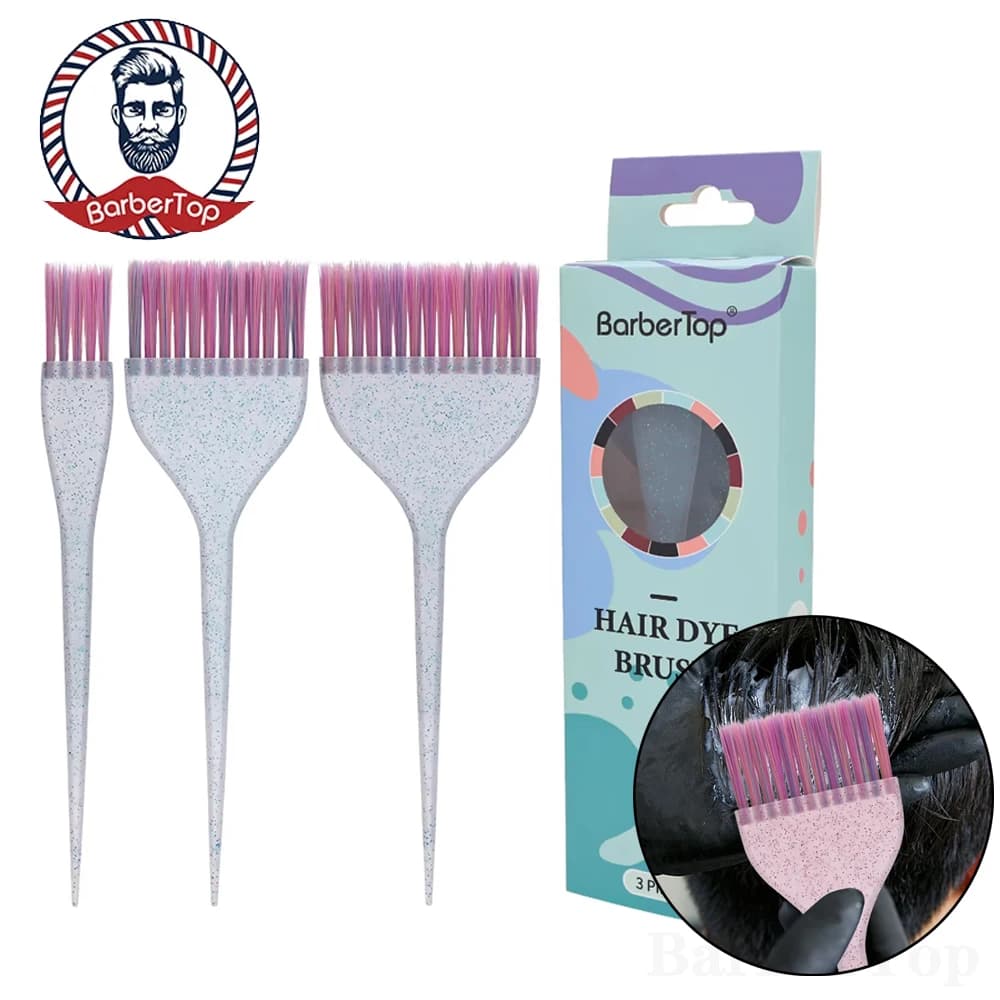Spazzola per applicatore per colorazione dei capelli soffici Spazzola per tinture per capelli Pettine per parrucchiere Strumenti per barbiere Accessori per lo styling dei capelli per salone 2025