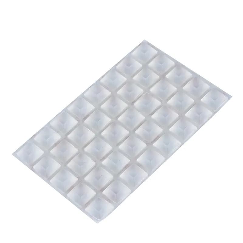 Paraurti per porta dell'armadio Cuscinetti trasparenti autoadesivi resistenti Fermaporta in silicone morbido Ammortizzatore muto Cuscino per mobili