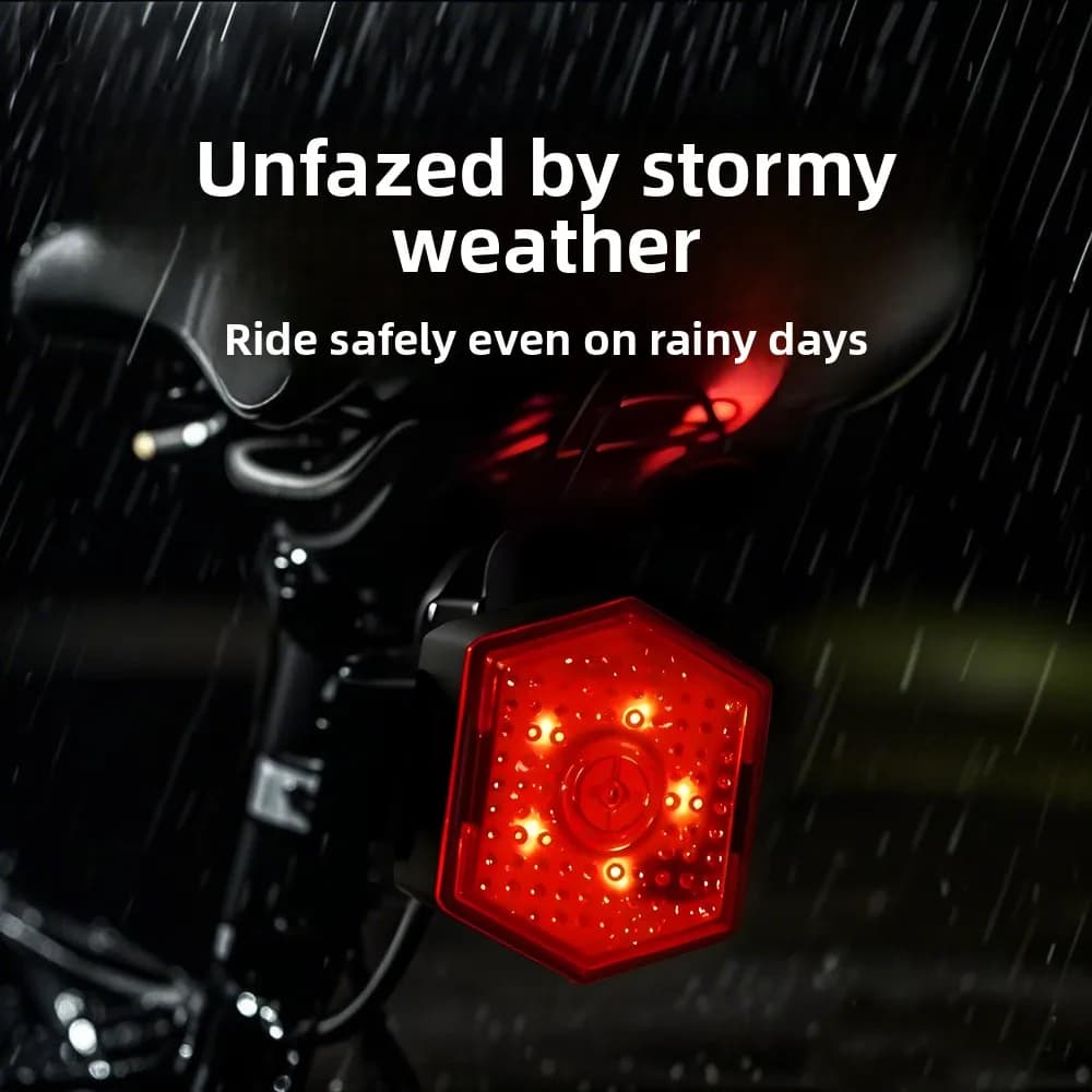 Fanali posteriori per biciclette Luci da ciclismo Spie di sicurezza Luci da guida notturne per bici da strada di montagna a LED Attrezzatura da guida con ricarica USB