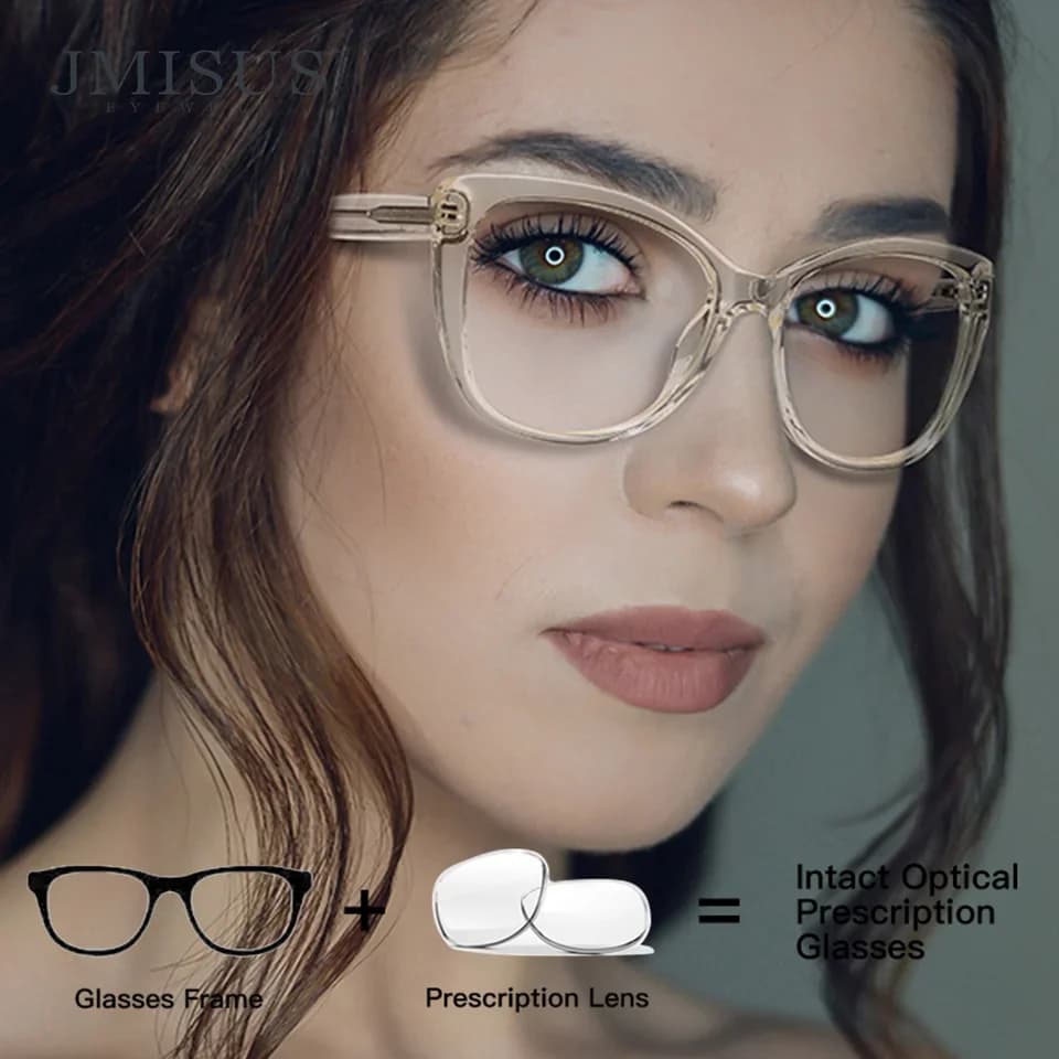 Nuovi Arrivi: Occhiali da Vista Donna con Montatura a Farfalla, Aste Flessibili, per Miopia, Occhiali Progressivi Quadrati alla Moda