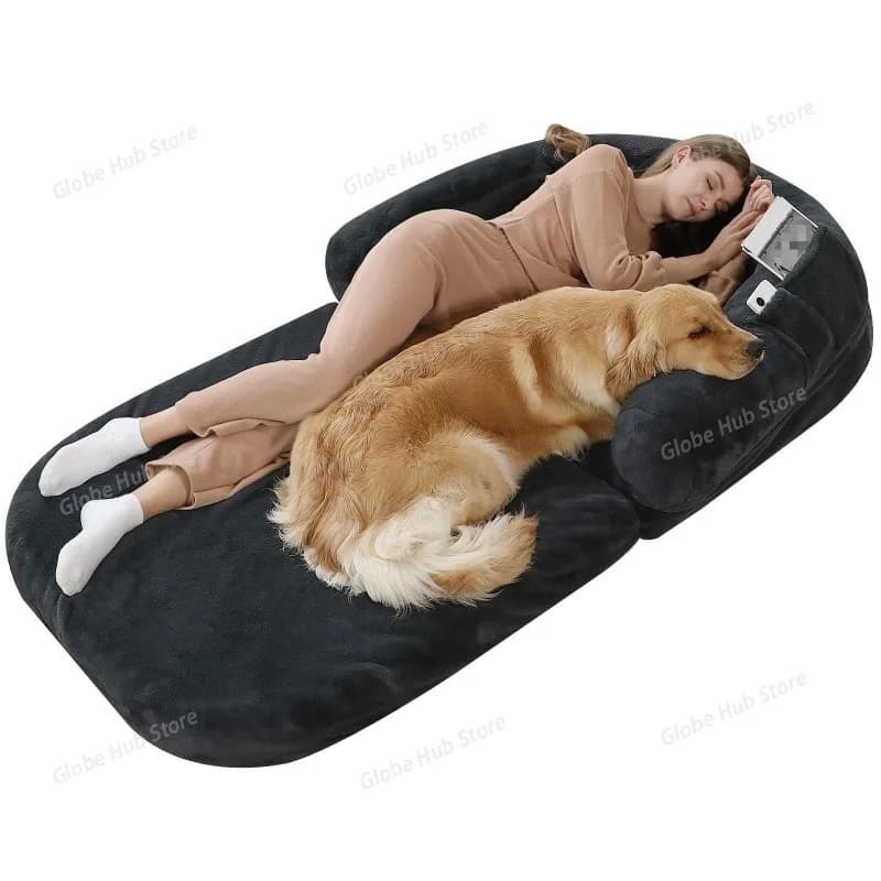 Divano letto per cani e gatti, quattro stagioni, cuscino gigante universale di lusso per animali domestici, cuccia pigra per cani e umani