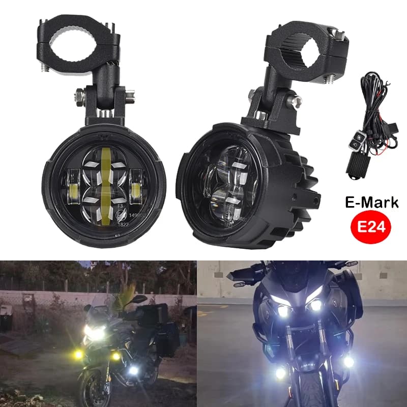 Fari fendinebbia per fari a LED per moto a doppio colore per Honda CRF1100L CRF 1100L CRF1100L Fendinebbia ausiliari a LED