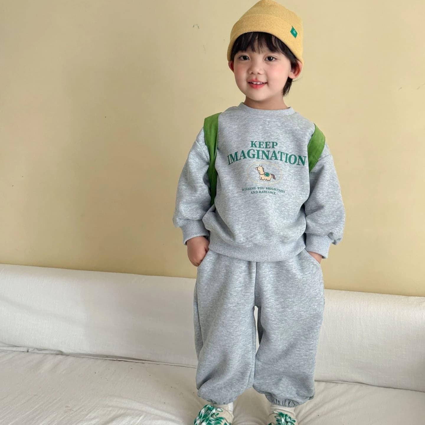 Set 2026 Spring and Autumn New Children's Clothing Korean Style Boys and Girls Cute Casual Sports Hoodie Two-piece Set