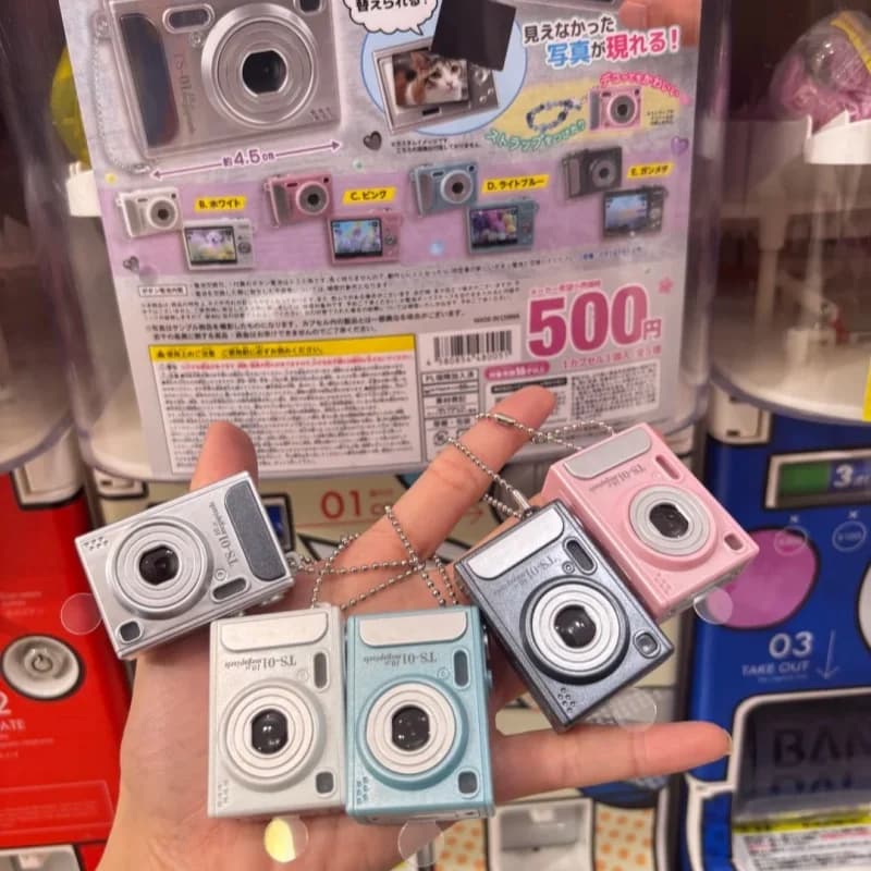 Toys Spirits Light Up Simulation Digital Camera Model Interchangeable Photo Frame Gashapon Bag Pendant For Adult Collectors