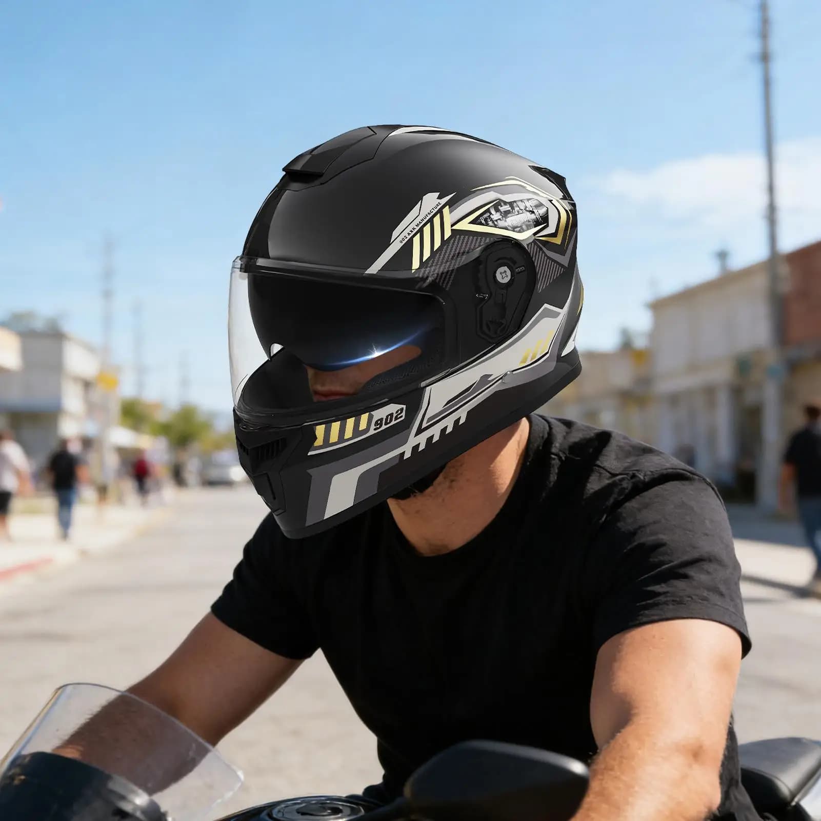 Motorcycle Integral Helmet with Removable Scarf, Motocross Anti- Shoe Mask, Bicy, Ski and Snow Scale