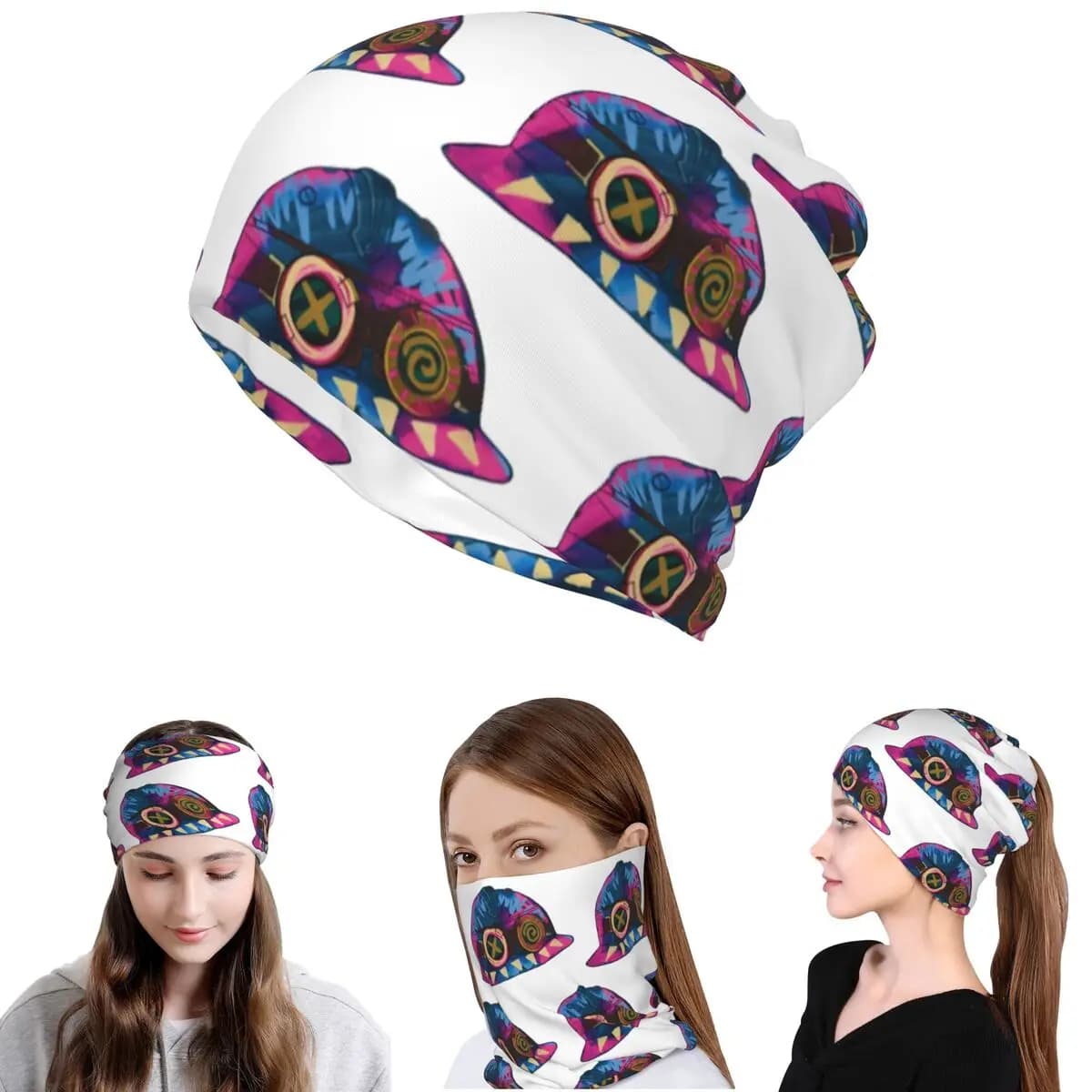 Isha Hat Bandana Neck Gaiter Wrap Scarf Maschera multifunzione per il viso Berretti Cappello unisex per adulti traspirante