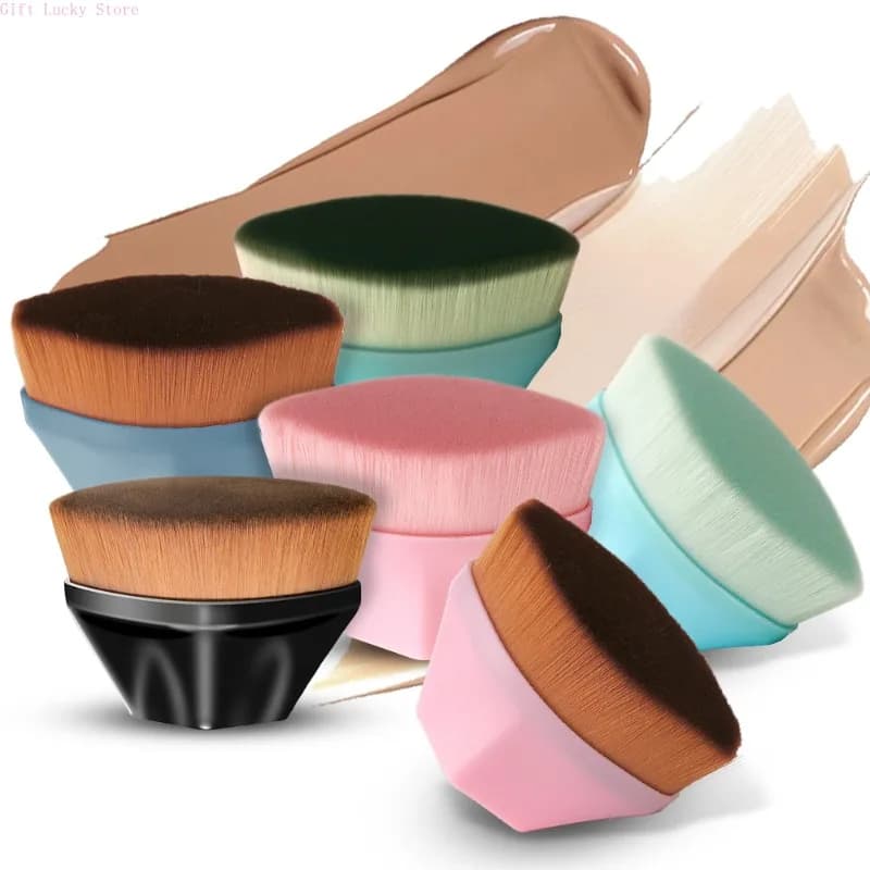 1PC Professional Korean Cosmetic Makeup Brush BB Cream Powder Makeup Brush Magic Base Brush with Short Handle