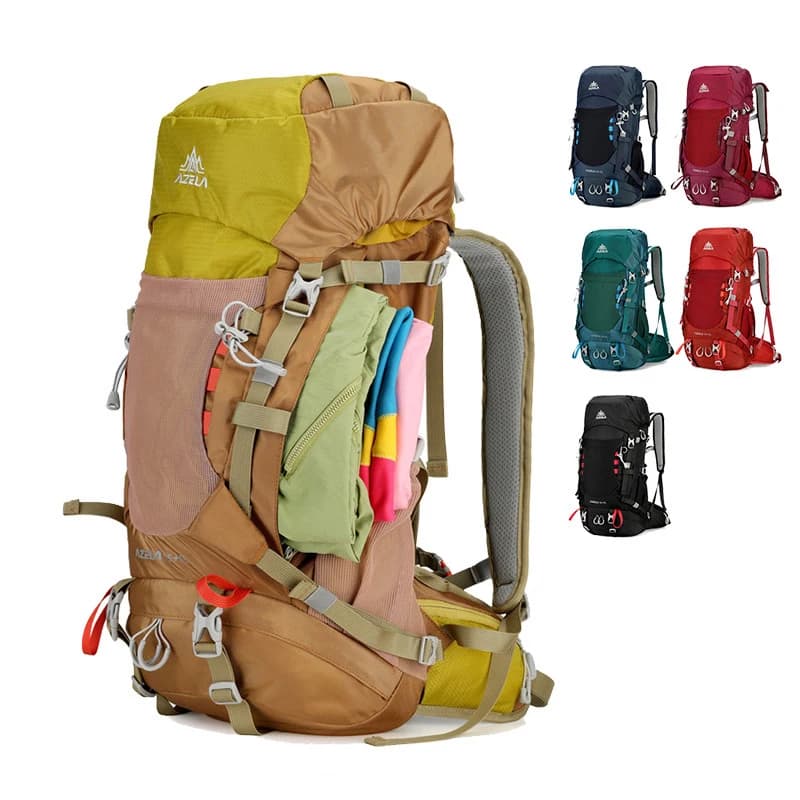 Zaino da Trekking Outdoor con Scomparto per Scarpe, Leggero, Resistente all'Acqua e all'Usura, in Nylon, per Alpinismo, 40L