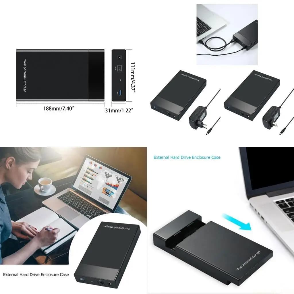 Scatola per disco rigido mobile Scatola meccanica SolidStates per notebook USB da 3,5 pollici