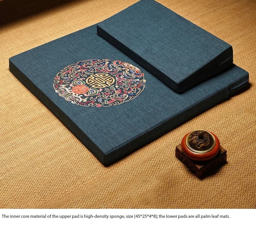 New Chinese Round Pouf Seat Cushion Ergonomic Meditation Mat Custom Made By Factory