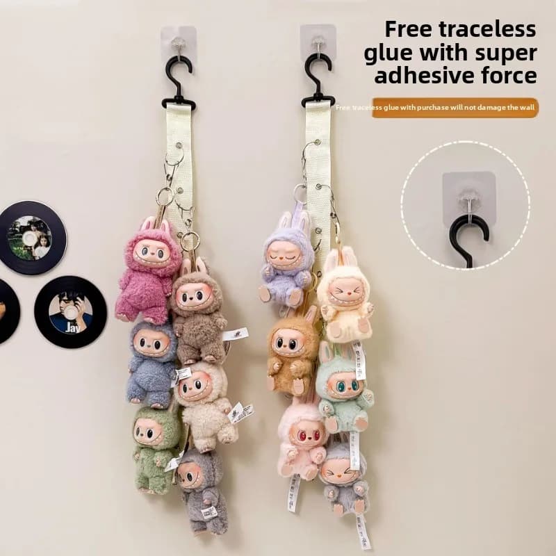 Wall Doll Display, Practical Footwear Clip, Wardrobe, Wall Hanging Bag, Suitable for Labubu