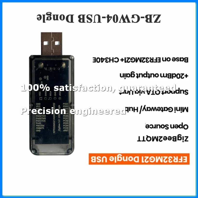 Gateway USB Dongle ZigBee 3.0 Silicon Labs Mini EFR32MG21, Modulo Chip Open Source Universale per ZHA NCP Home Assistant-A69M
