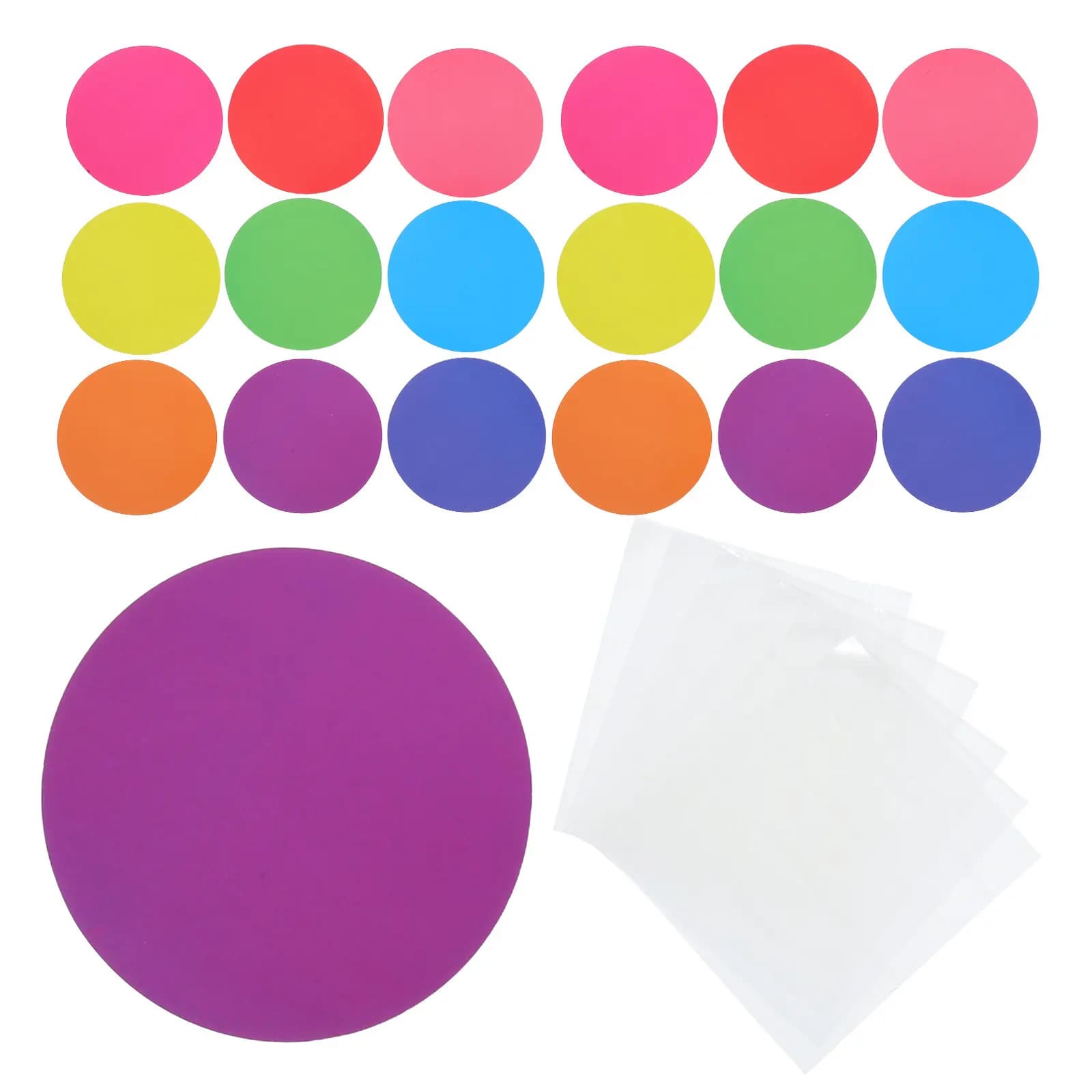 108 Pezzi di Cerchi di Carta Ritagliati Colorati per Decorazione Bacheche Scolastiche e Lavoretti Creativi