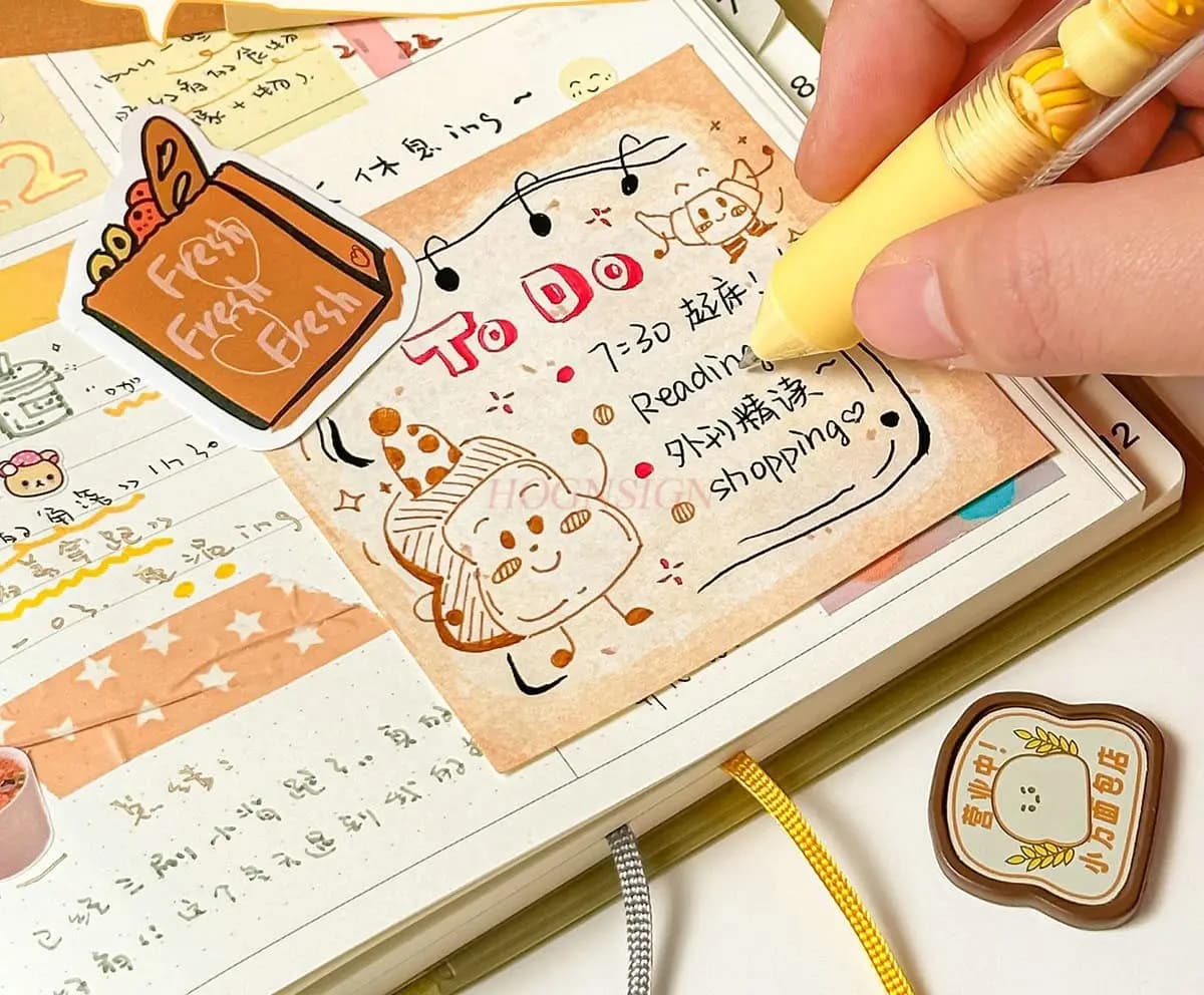 1 libro Alta aspetto, carta adesiva per appunti, carta adesiva per appunti, quaderno, etichette adesive creative e carine