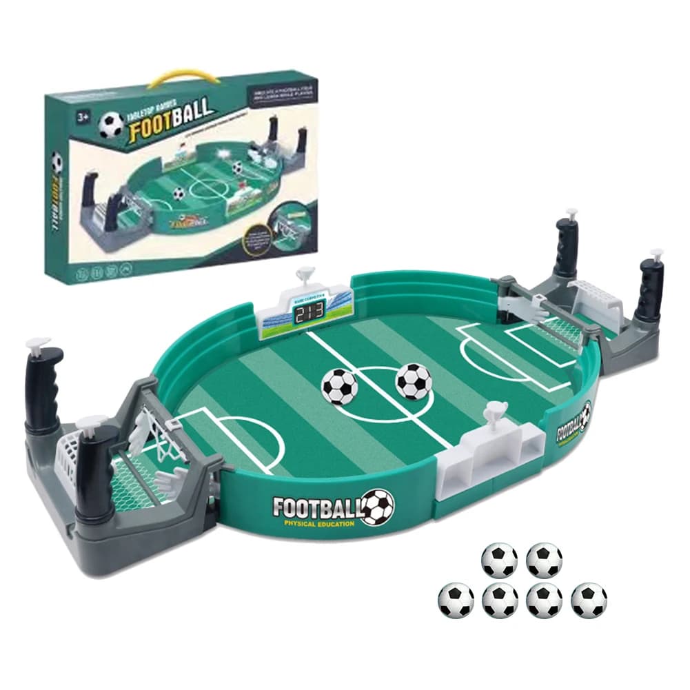 Mini Calcio Balilla da Tavolo Portatile, Gioco Competitivo Sicuro e Robusto, Simile a un Vero Campo da Calcio, Ideale per Bambini e Regali per Feste