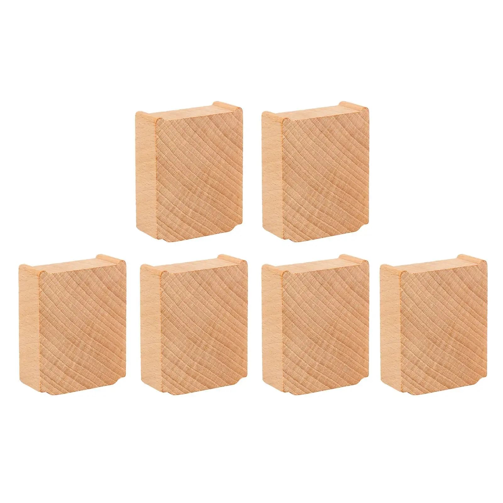 6 pezzi alzate per binari del treno gioco fantasioso in legno per bambini per treni giocattolo regalo di compleanno accessori per la costruzione ferroviaria blocchi di supporto