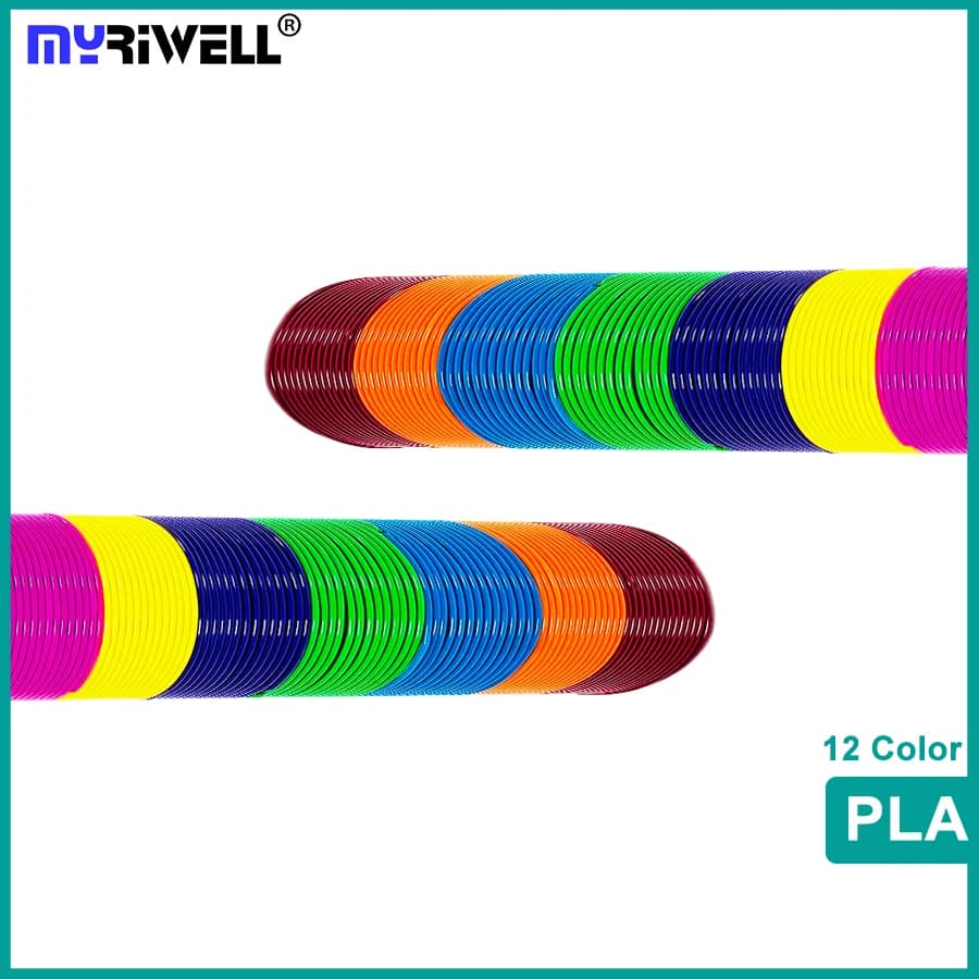 3D Printer Filaments 60 meters 12 colors 3D Printing Pen Plastic Wire 1.75mm Consumable for 3D Pen Filament PLA