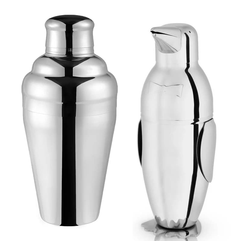 550/750ml In Acciaio Inox Cocktail Shaker Cocktail Mixer Vino Martini Bere Boston Shaker Party Bar Strumenti Bar Bartender Shaker