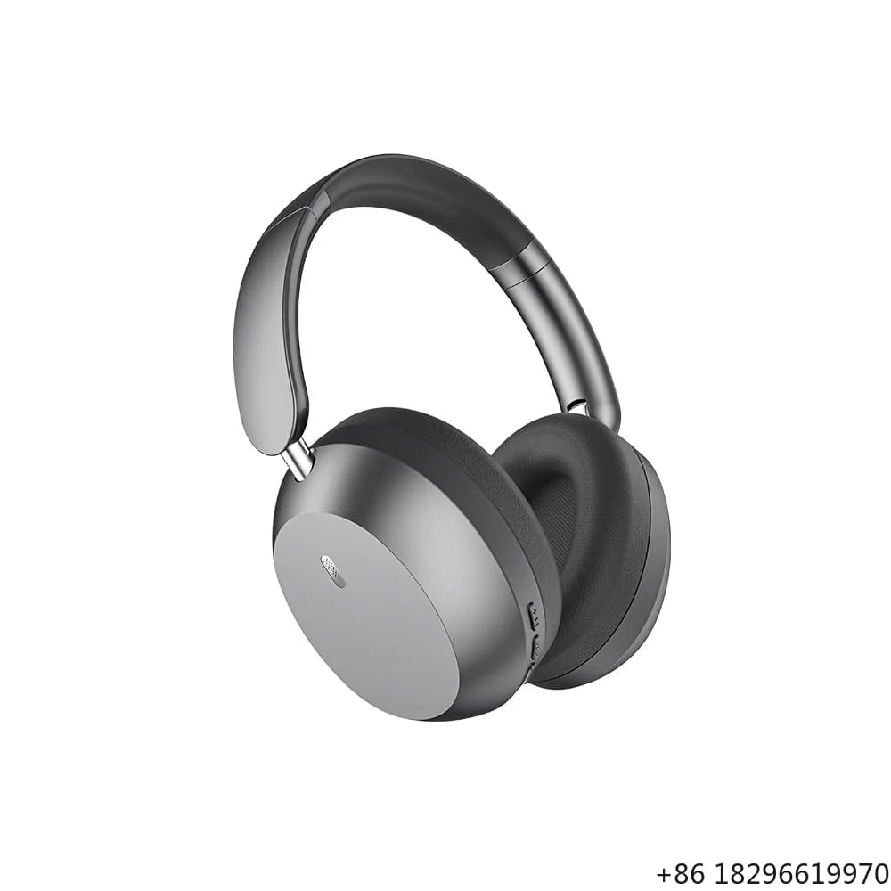 Cuffie da gioco wireless Bluetooth over-ear con ANC, HiFi stereo, bassi profondi, comode e pieghevoli per telefono, PC e giochi.